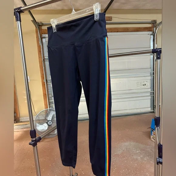 Zyia Active Navy Rainbow Luxe leggings - Picture 3 of 3